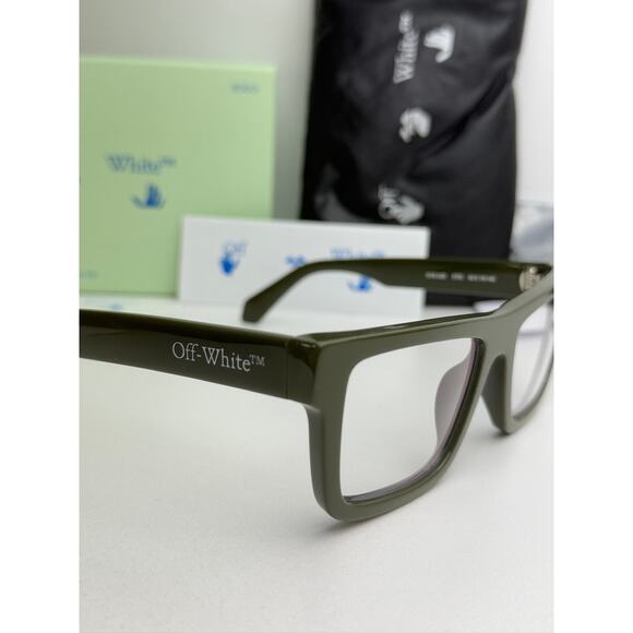 NEW Off White Style 25 Green Bluelight Eyeglasses Frames - Picture 5 of 5